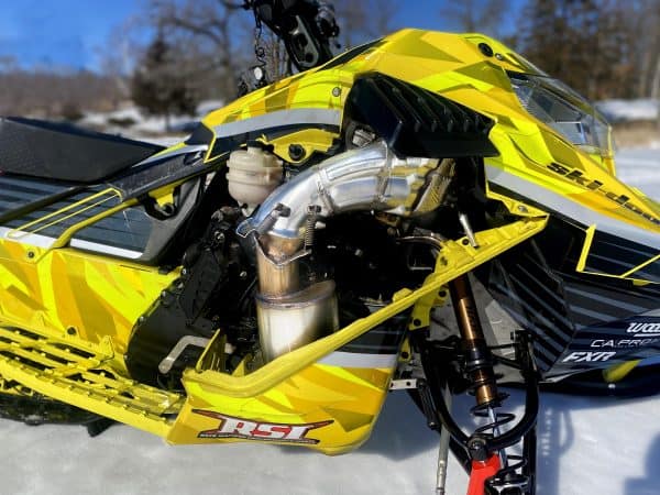 2023-24 Ski-Doo 850 Gen 5 / Lynx Raiden (Shredder Model only) Factory Turbo Lightweight Muffler – Stainless Steel
